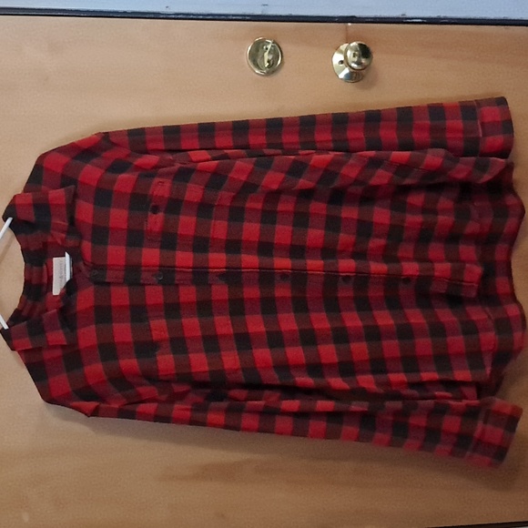 Ralph Lauren red plaid long sleeve top size xxl - Picture 2 of 4